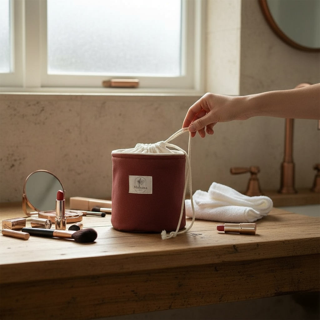 Trousse pochon ronde Marsala