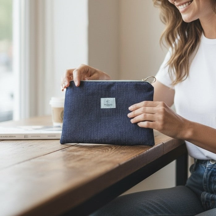 Pochette Plate Dénim