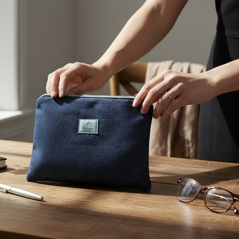 Pochette Plate Dénim