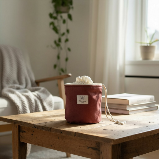 Trousse pochon ronde Marsala